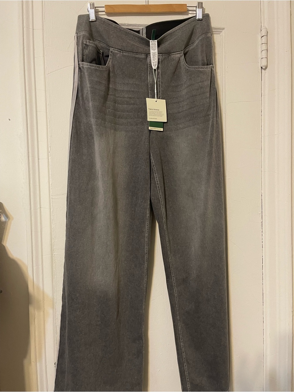 HALARA Women's Wide-Leg Pants in Washed Gray